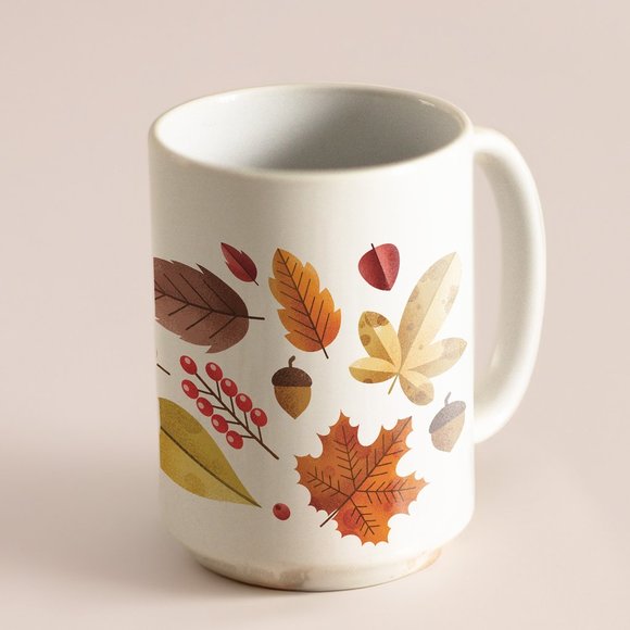 Thankful Message Coffee Mug. Thanksgiving Coffee Cup. Fall 15oz Ceramic Mug. - Picture 4 of 5